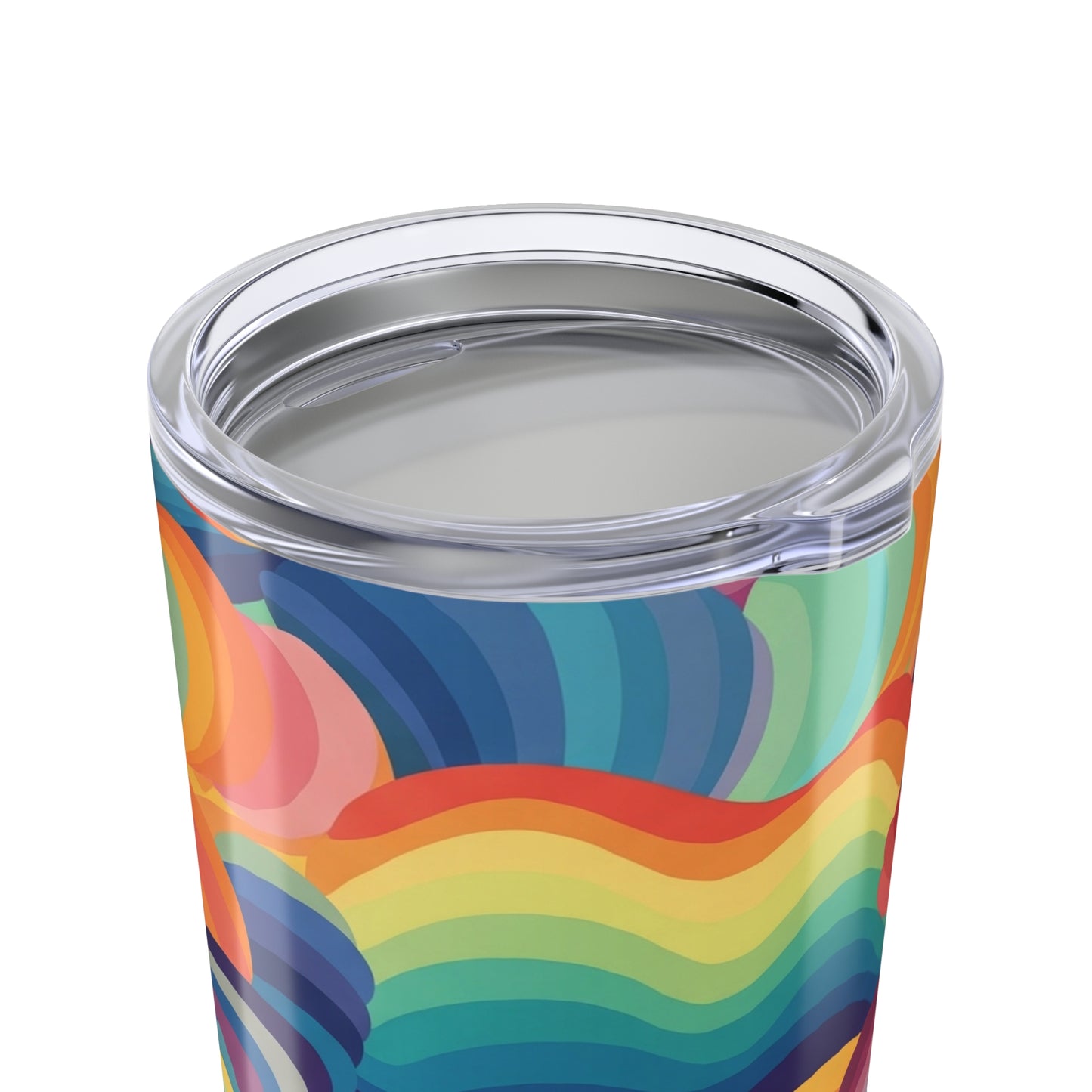20 oz Stainless Steel Travel Tumbler With Double Wall Insulation Leak Proof Lid Printed Hot Cold Beverages BPA Free
