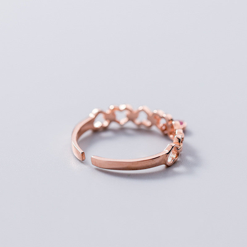 925 Silver Adjustable Open Ring For Women Minimalist Thin Band Jewelry Elegant Fashion Rings Daily Wear Durable