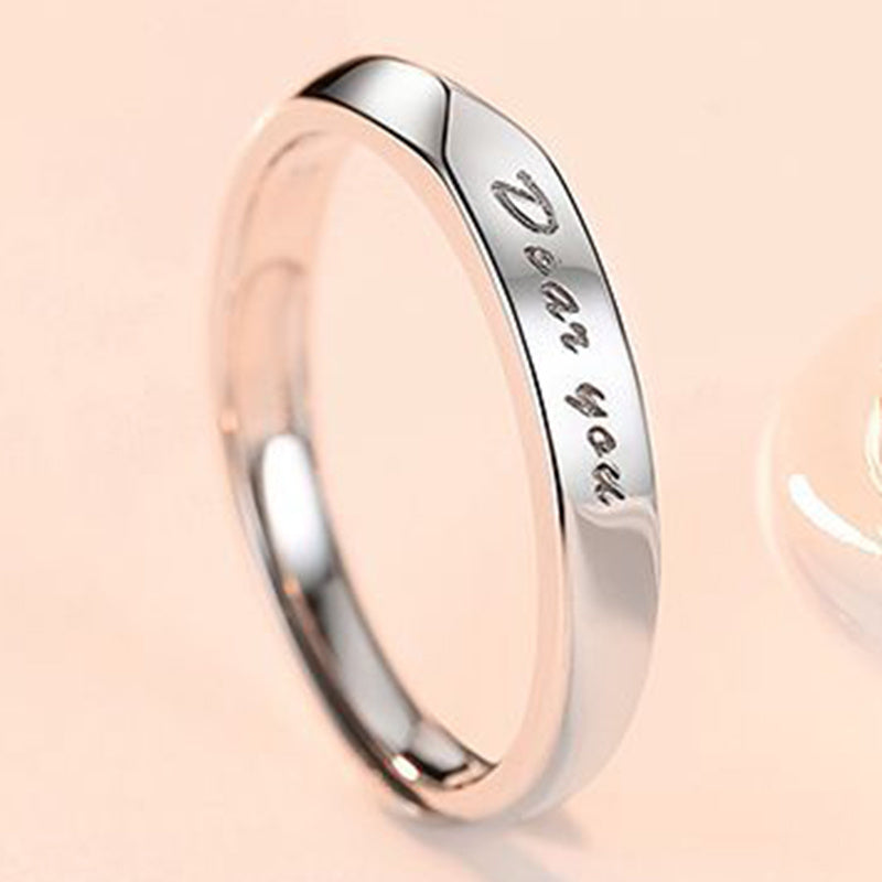 Adjustable Couple Rings Geometric Copper For Him And Her