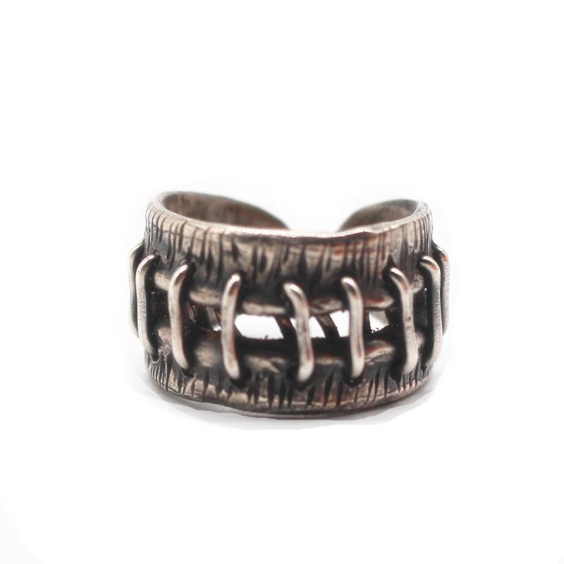 Retro Geometric Copper Ring Adjustable Opening Jewelry