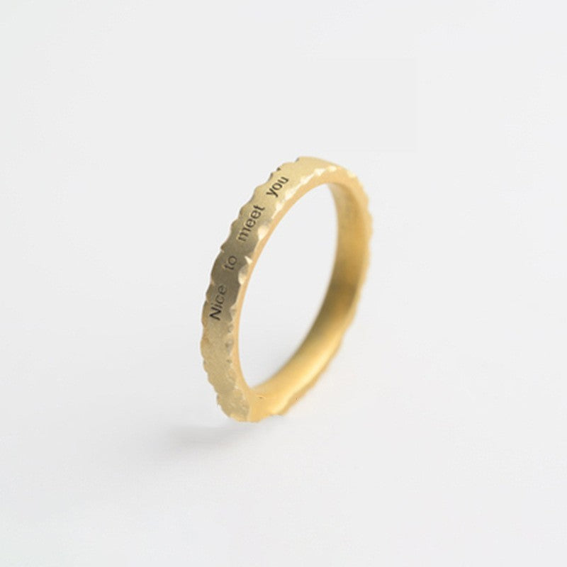 Couple Ring Unisex Gold Plated Copper Wedding Band Durable Elegant Design For Men And Women Quality Gold Rings