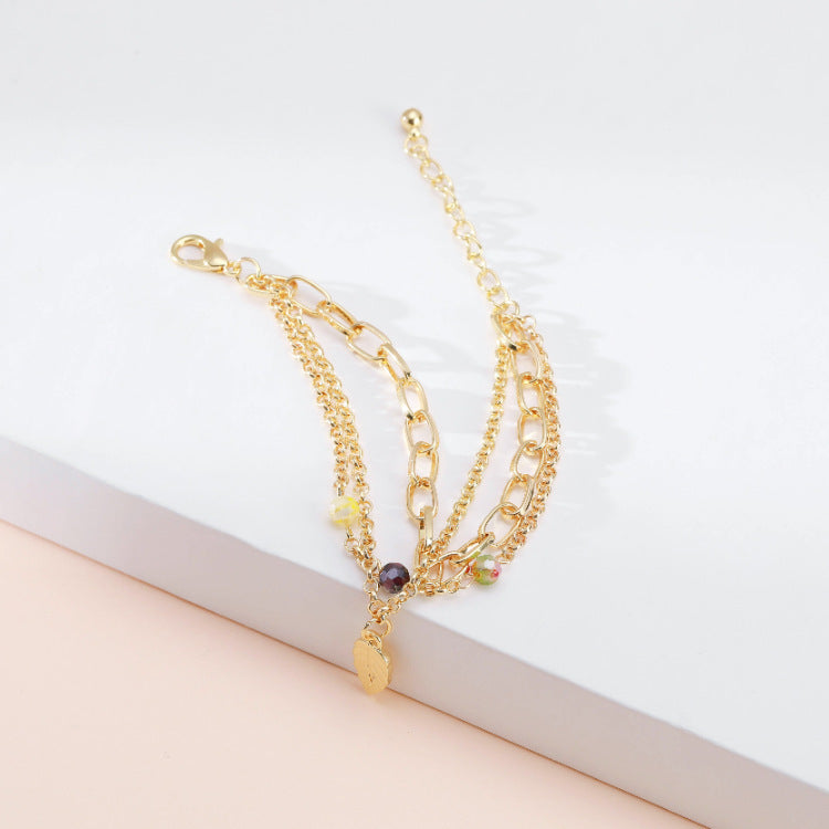 Women's Metal Leaf Bracelet Simple Bangle Design Individually Packed Holidays Fashion Accessories Jewelry Gift