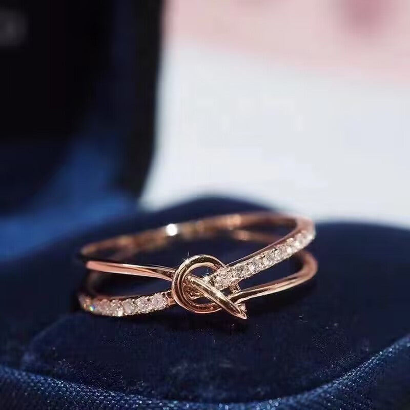 Adjustable Copper Ring Geometric Design For Women Rose Gold Silver Electroplated Ring For Everyday Style Shine