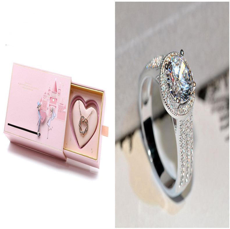 Womens Lotus Simulated Diamond Ring Brass Plated White Steel Wedding Engagement Jewelry For Everyday Wear Plus