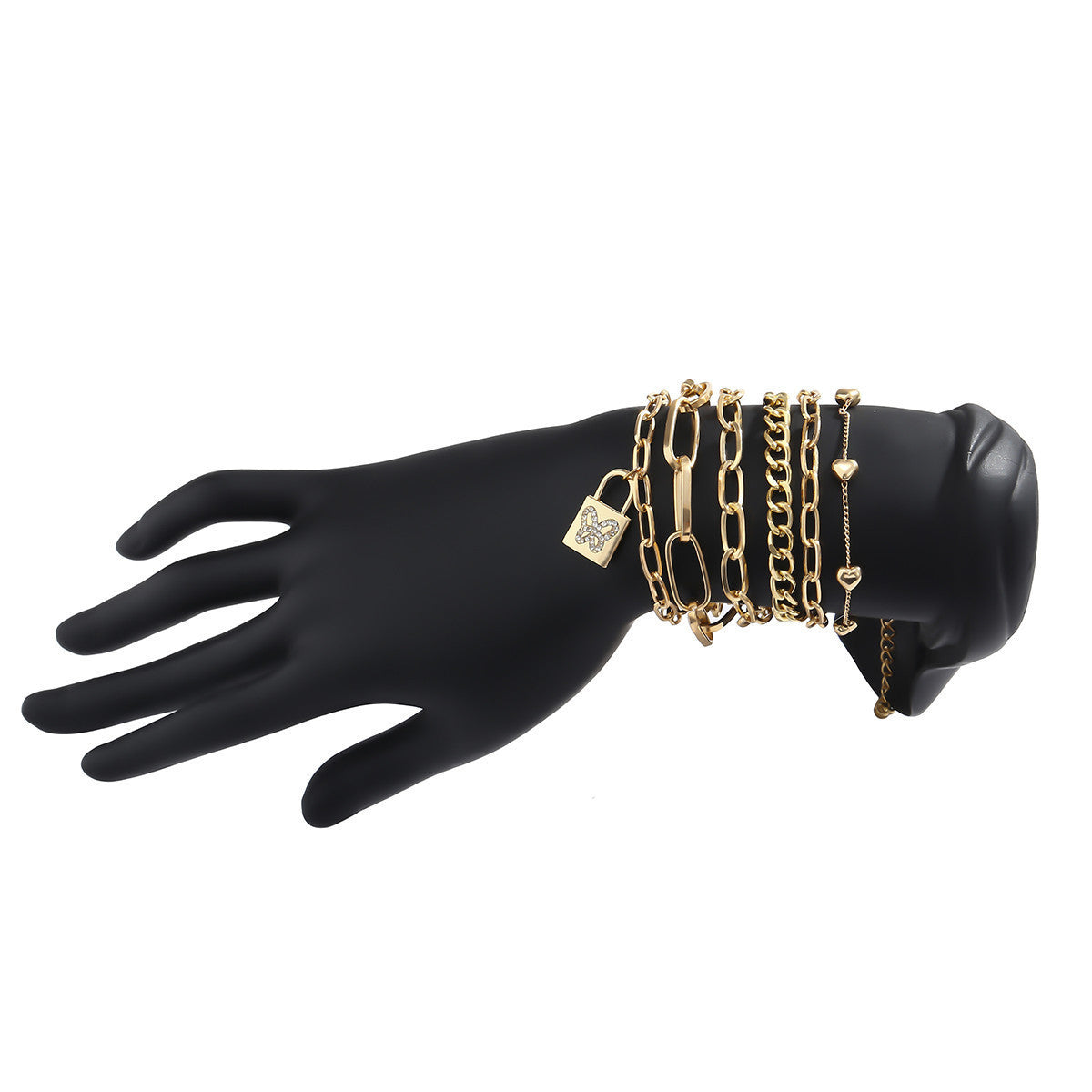 Womens Twisted Chain Bracelet Aluminum Iron Mixed Metal Twist O Chain Design Fashion Wrist Jewelry Design O O