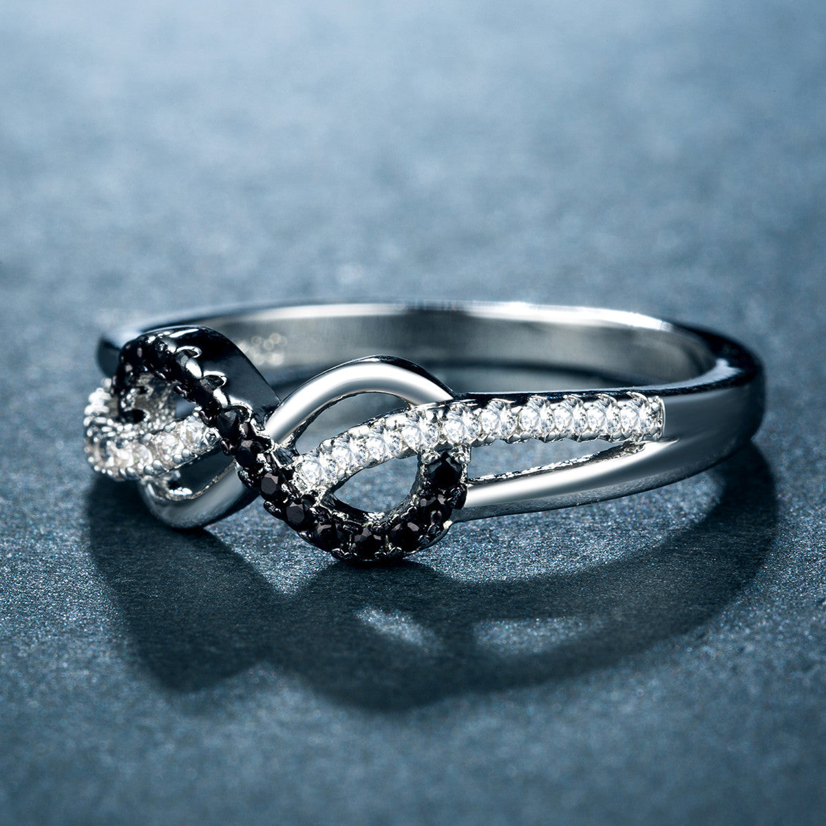 Zircon Inlaid Ring Platinum Plated Copper Jewelry For Women Everyday Wear And Occasions Elegant Fashion Lustre