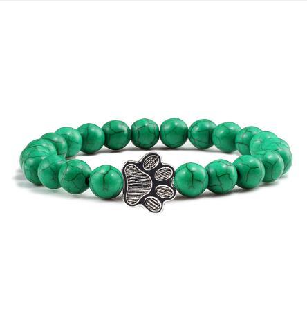 Beaded Bracelet For Men And Women Natural Turquoise Beads Inlay Fashion Leisure 8mm 18cm Unisex Natural Stones
