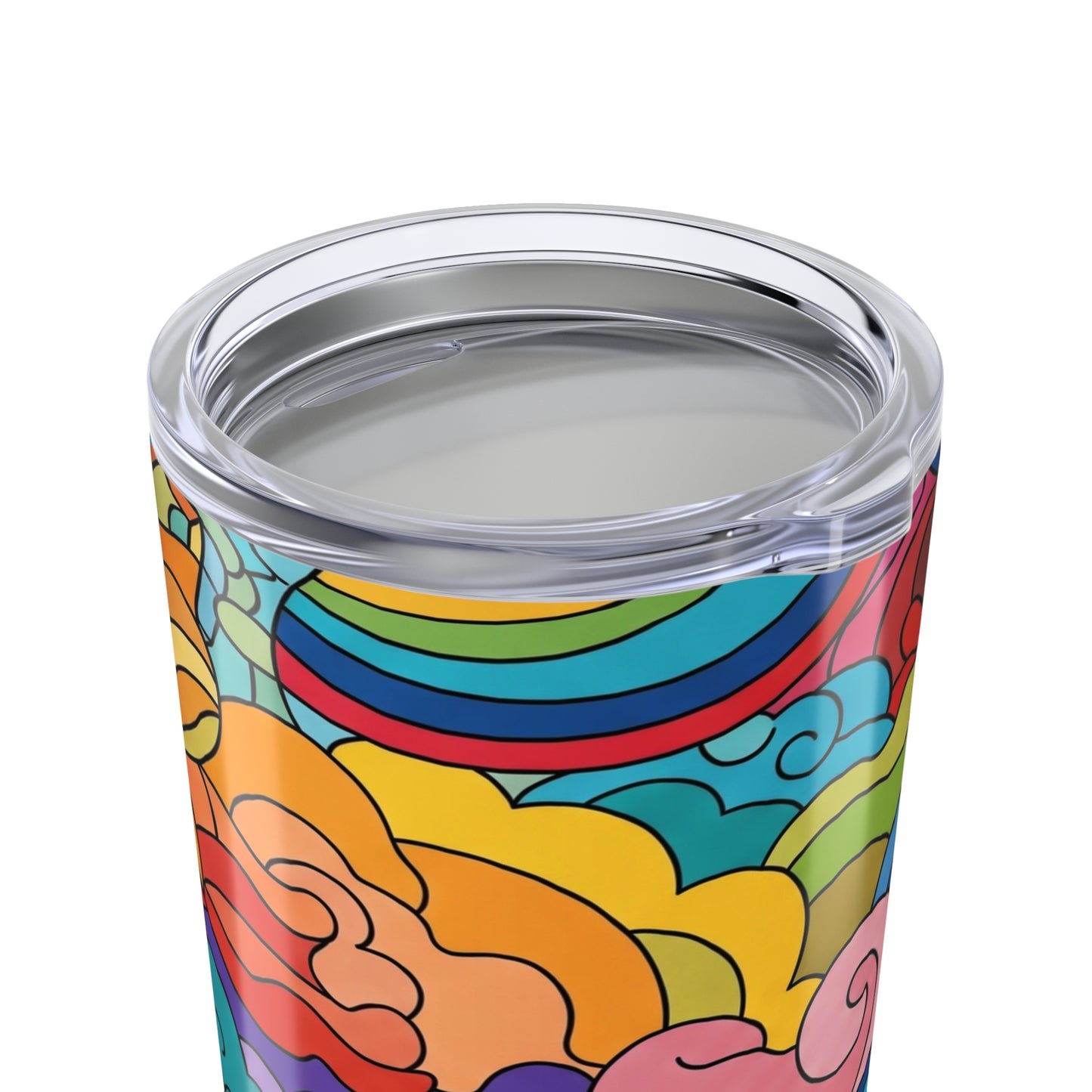 20oz Stainless Steel Travel Mug With Double Wall Vacuum Insulation And Spill Resistant Lid Printed Design