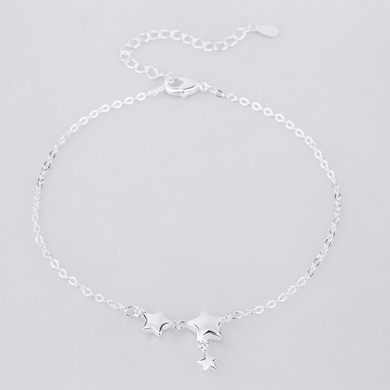 Womens Silver Star Bracelet Fashion Jewelry New Design High Quality Beautiful Star Appearance For Women Style