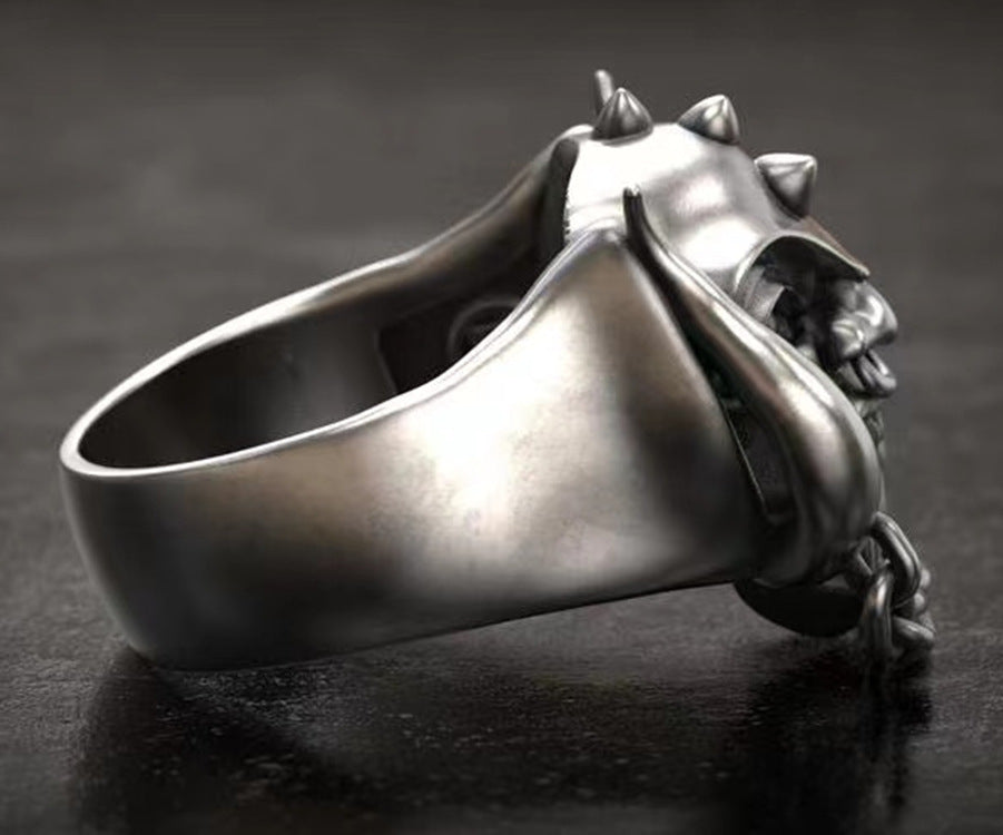 Skull Geometric Ring For Men Women Zinc Alloy Unisex