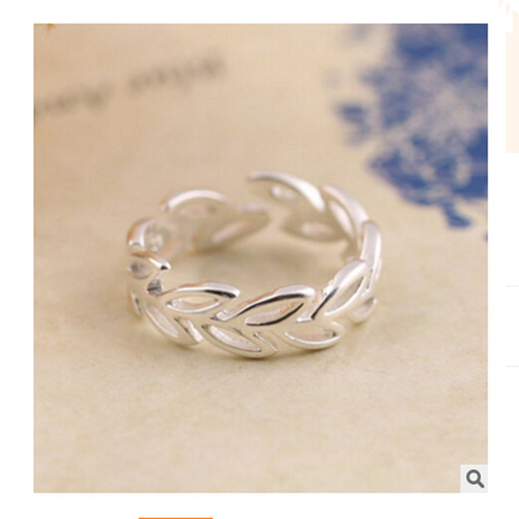 Copper Hollow Leaf Ring For Women Brass Accent Korean Style Constellation Jewelry Elegant Everyday Wear Gift Idea