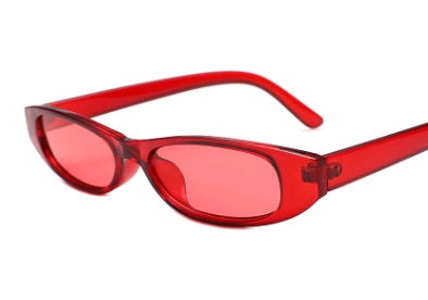 Womens Fashion Sunglasses UV400 Protection Small Frame Candy Color Plastic Frames High Strength Lenses Classic