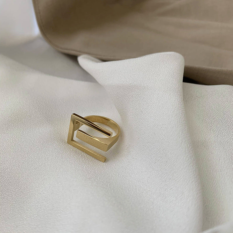 Titanium Steel Ring Minimalist Design Electroplated Fashion Jewelry For Women And Men Durable Everyday Wearable