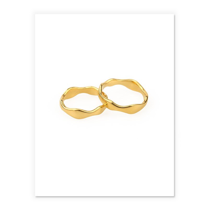 Brass Ring Geometric Minimalist Ring For Women Fashion Jewelry Gift For Her Modern Style Wear Statement Accessory