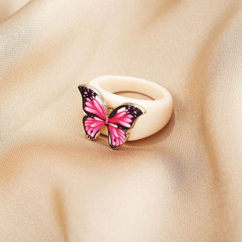Adjustable Windmill Butterfly Sun Flower Ring Simple Versatile Popular Anti Pressure Golden Variants A B C D E