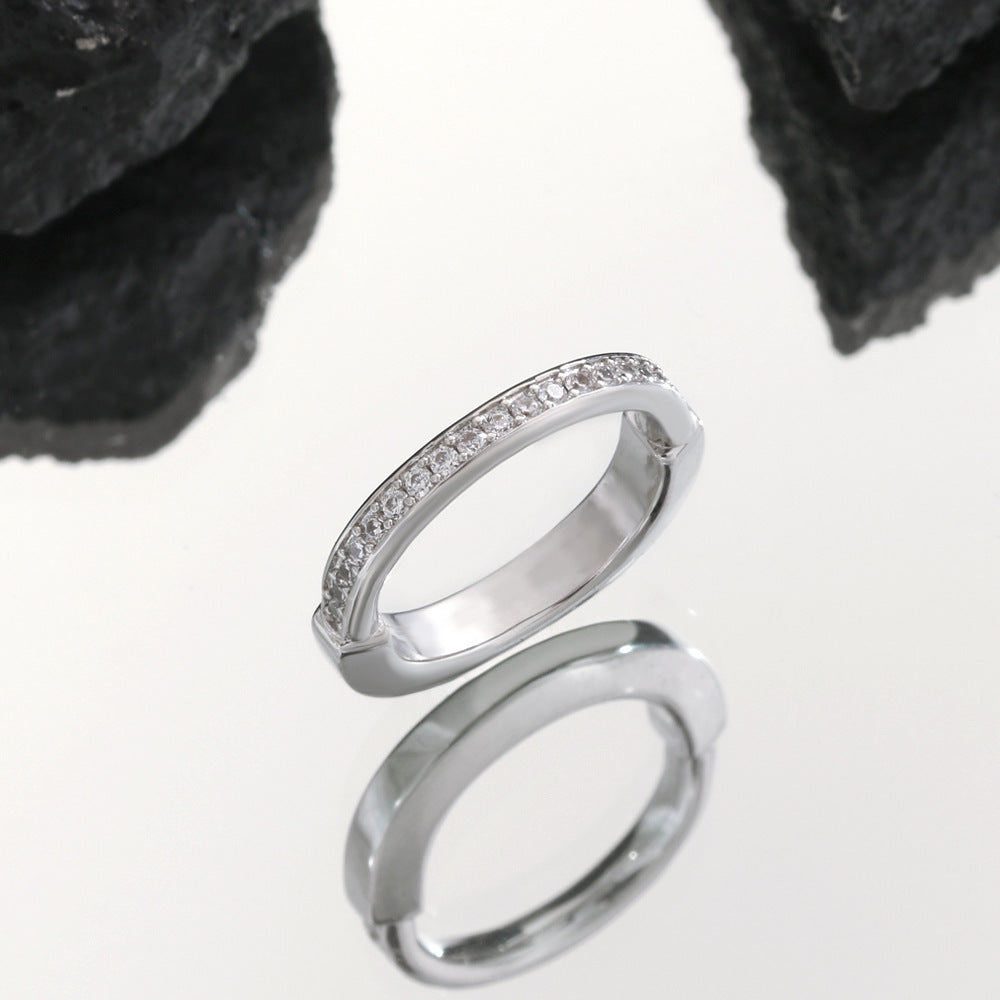 Copper Plated Ring for Women and Girls Rose Gold Silver Gold Fashion Jewelry Simple Band Elegant Finger Ring Classic