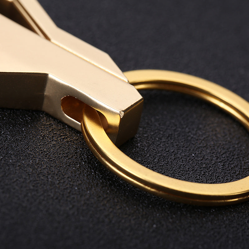 Mens Alloy Keychain With Hanging Buckle For Car Keys