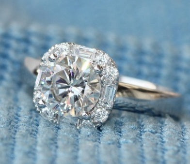 Round Diamond Ring For Nightclub Queen Party Engagement Europe America Cross Border Jewelry For Her Pure Shine