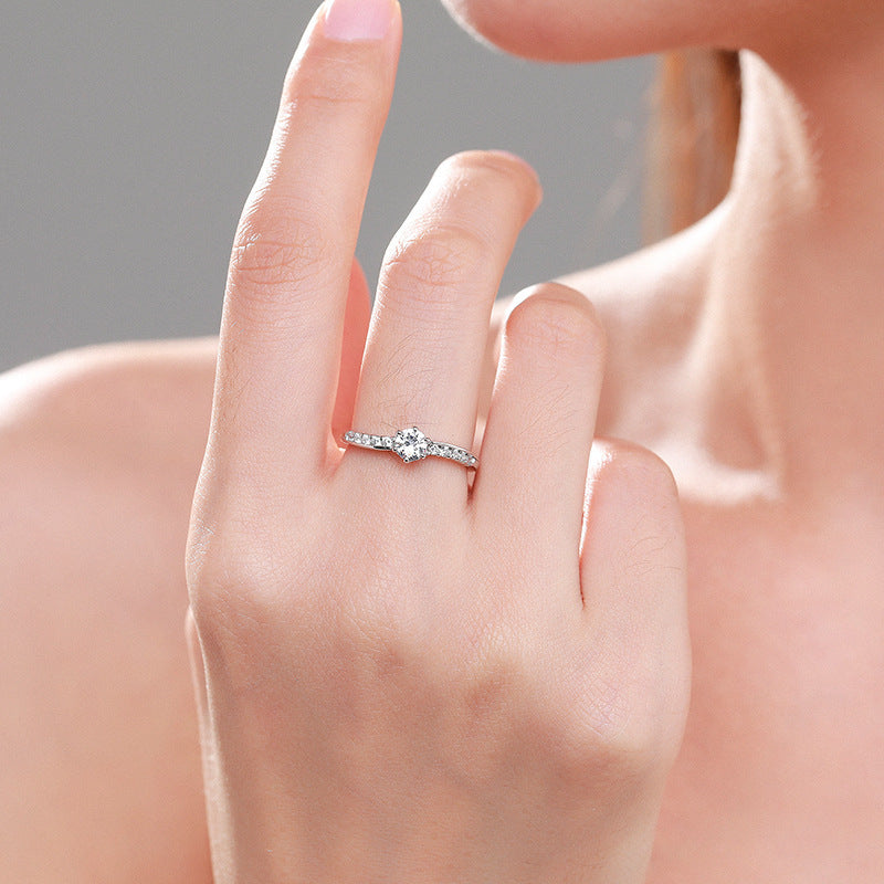 Women 925 Sterling Silver Ring With Gold Plated Gemstones And Semi Precious Stones Inlaid For Everyday Wear Gorgeous