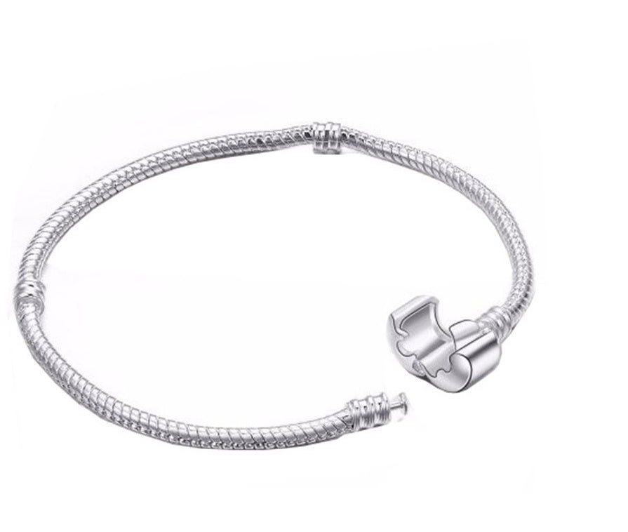 Silver Plated Copper Bracelet Elegant Design Fashion Bangle For Women Girls Jewelry Gift Copper Elegant Finish