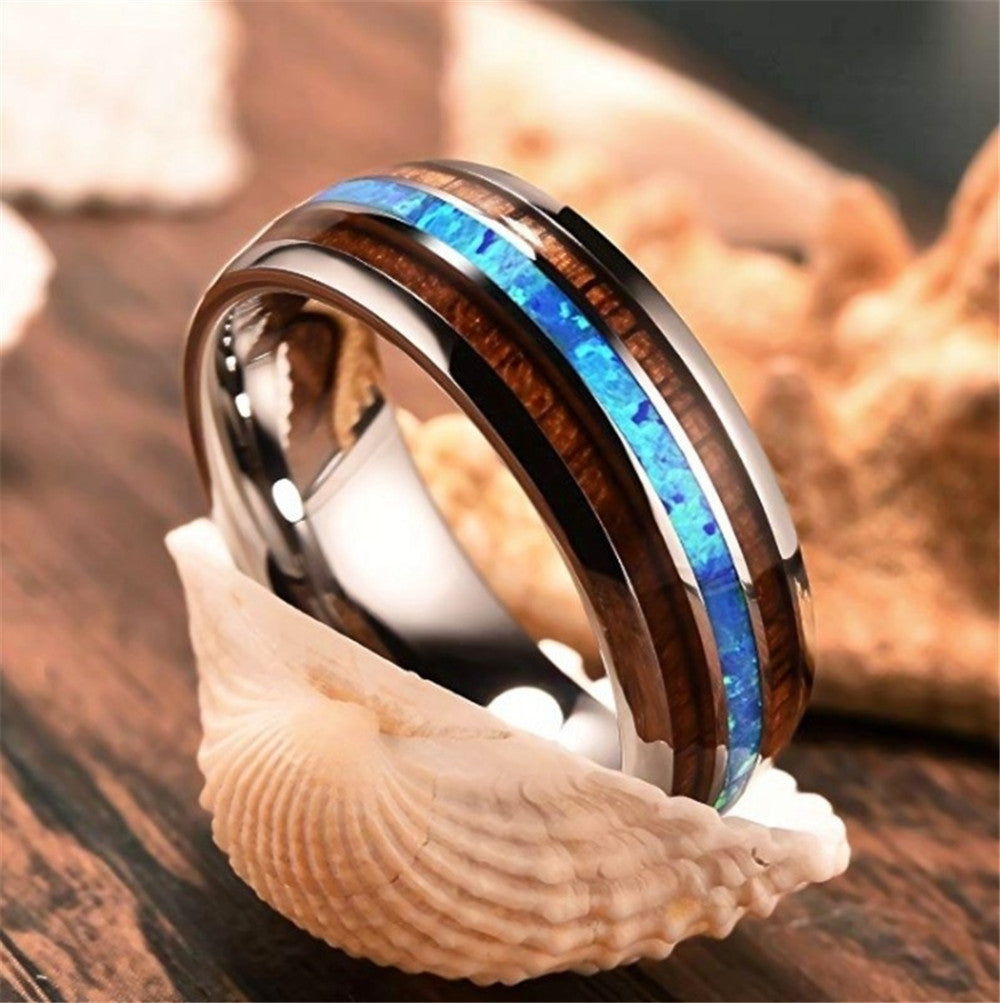 Ceramic Tungsten Steel Ring Polished Band For Men And Women Wedding Engagement Gift High Quality Fashion Jewelry