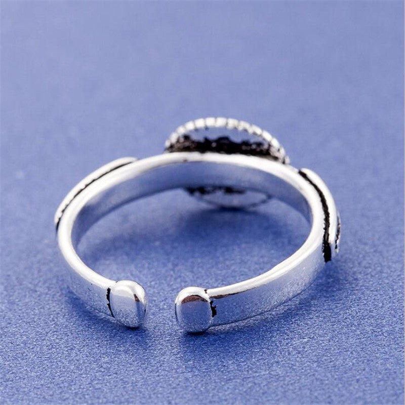 Womens Copper Ring Constellation Design Artistic Jewelry Celestial Charm Charm Symbolic Elegant Ring For Women