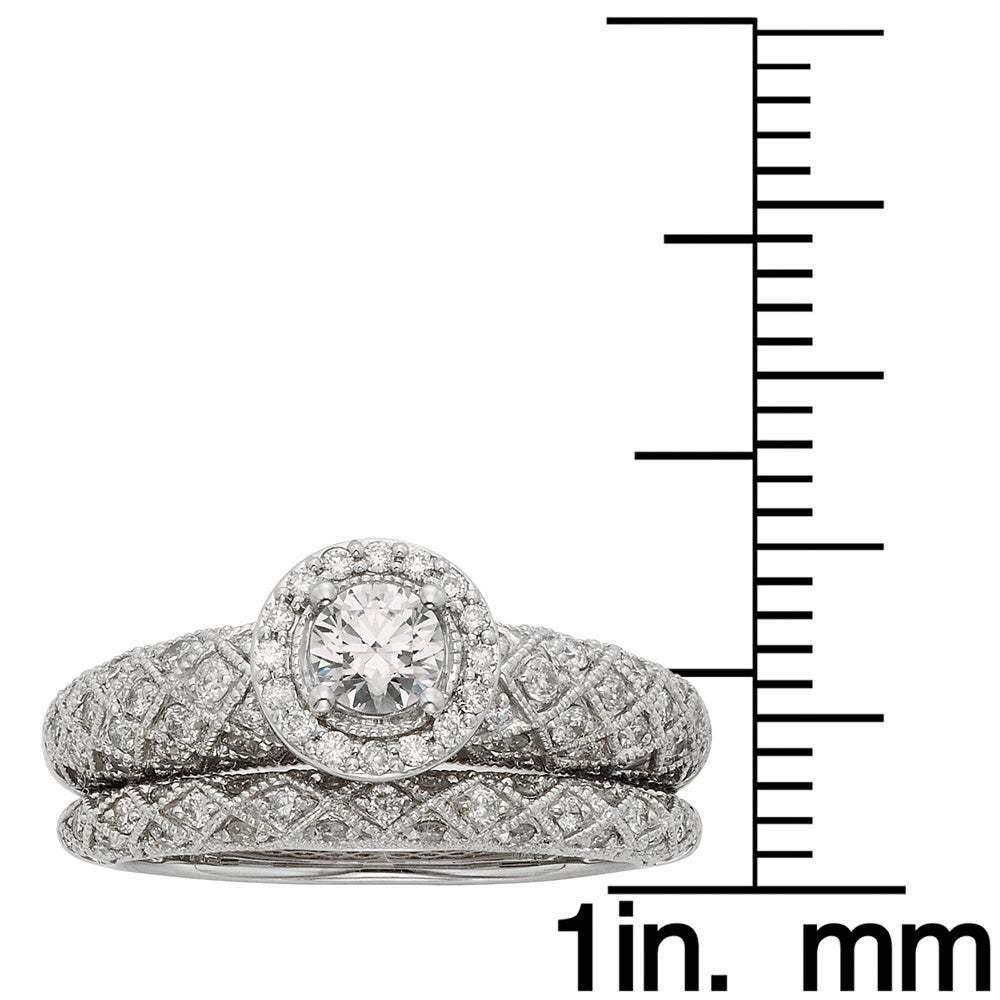 Zirconium Ring For Women Geometric Design White Gold Tone Plated Wedding Engagement Jewelry For Daily Wear Use
