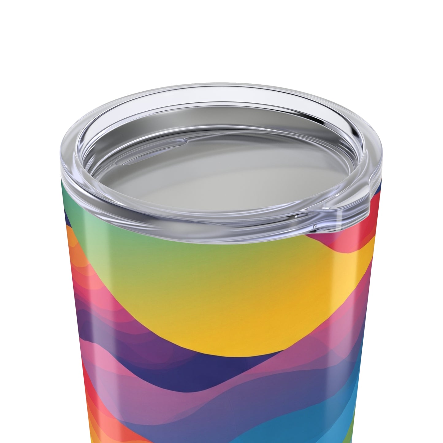 20oz Stainless Steel Travel Mug With Double Wall Vacuum Insulation And Printed Design For Hot And Cold Beverages
