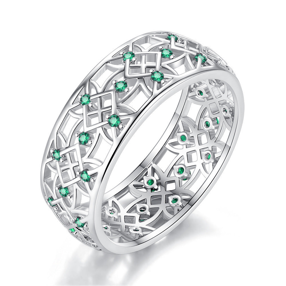 Womens Zircon Flower Ring Gold Plated Copper Jewelry For Anniversary Party Gift Elegant Sparkle Perfect Gift Today