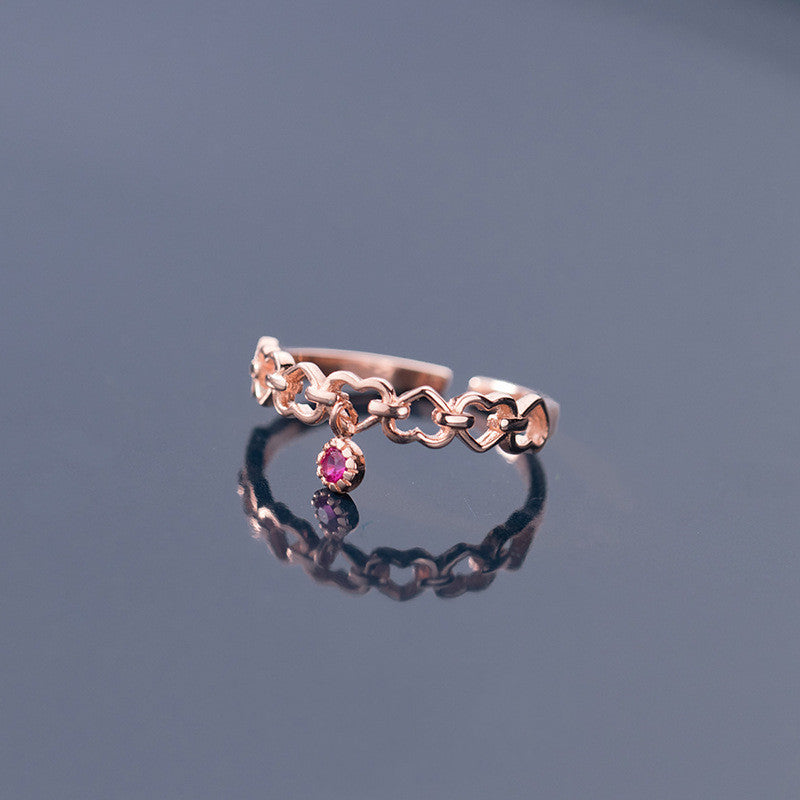 925 Silver Adjustable Open Ring For Women Minimalist Thin Band Jewelry Elegant Fashion Rings Daily Wear Durable