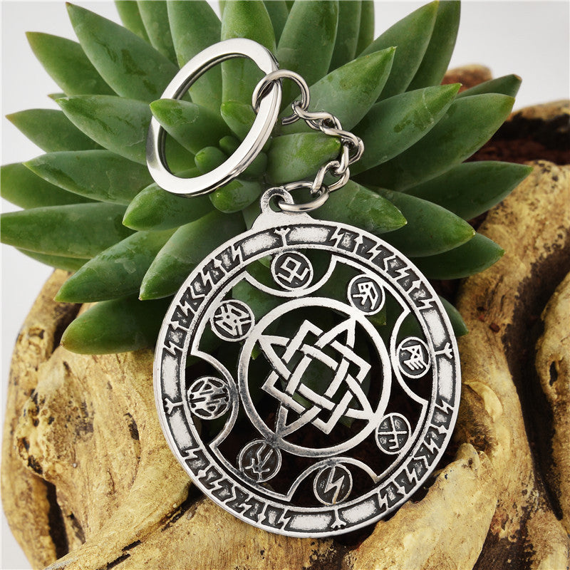 Mens Alloy Keychain Pendant Electroplated European And American Style Durable Metal Key Holder Gift Great Gift