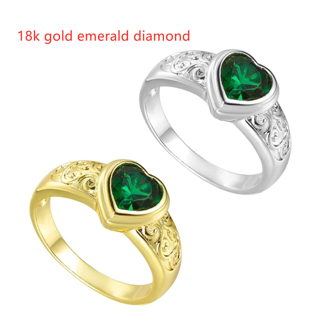 Womens Knuckle Ring 18K Gold Plated Stainless Steel Fashion Ring with Flowers Design and Inlaid Artificial Gems Gold Emerald Diamond Gold Purple Diamond Gold Red Diamond