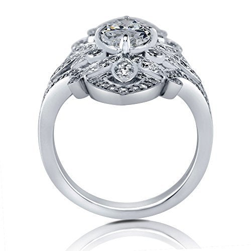 Zircon Inlaid Gold Plated Copper Ring Exquisite Flower Design Elegant Dainty Statement Piece Jewelry Accessory