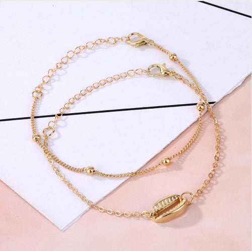 Womens Shell Design Bracelet Electroplated Alloy Extender Chain Simple Fashion Jewelry For Everyday Wear Today