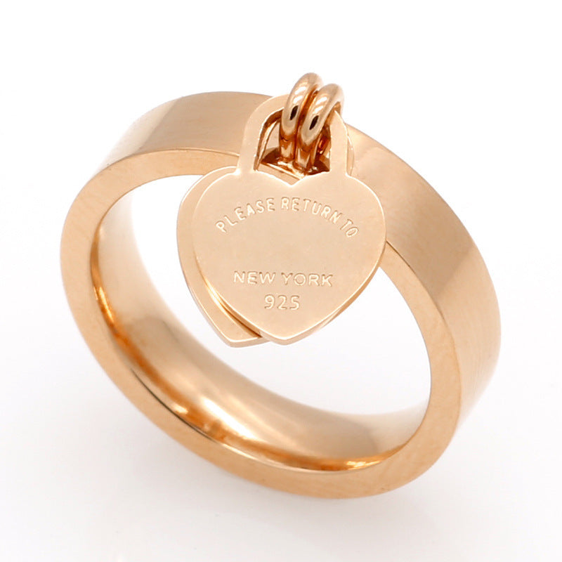 Heart Shaped Gold Plated Ring For Women Stainless Steel 316L Durable Fashion Jewelry Gift For Her Timeless Accessory