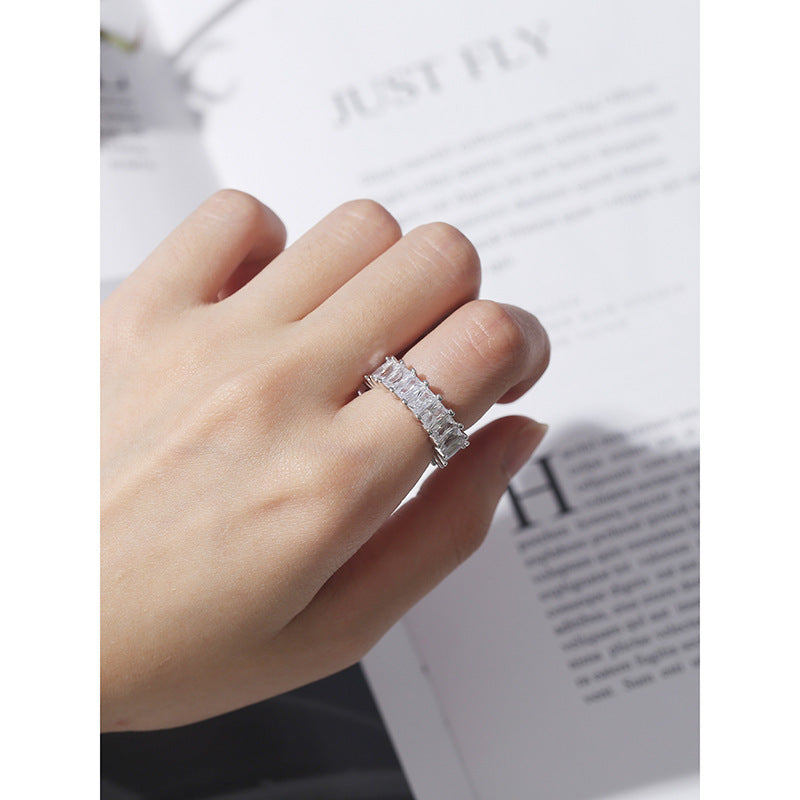 Copper Ring For Women Geometric Niche Design Electroplated Fashion Jewelry Everyday Wear Special Occasions Gift