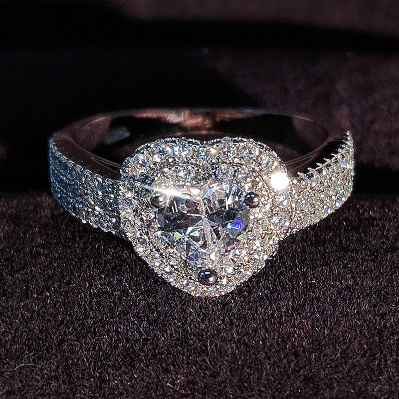 Copper Ring For Women Micro Pave Set Elegant Design Jewelry Gift For Her Simple Everyday Ring For Everyday Use