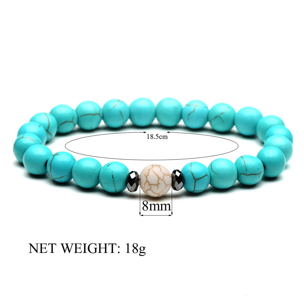 Agate Bracelet 8mm Beads Black Iron Totem Religious Jewelry Gift For Lovers And Trusted Keepsake For Special Moments