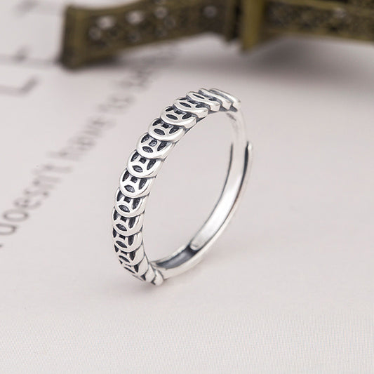 Adjustable Coin Ring 925 Sterling Silver Polished Womens Jewelry Timeless Fashion Accessory Gift Packed For Her