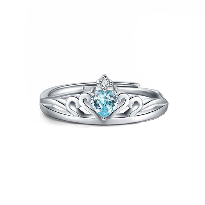 Copper Couple Rings Set Adjustable Promise Rings For Him And Her Electroplated Anniversary Wedding For Anniversary Gift