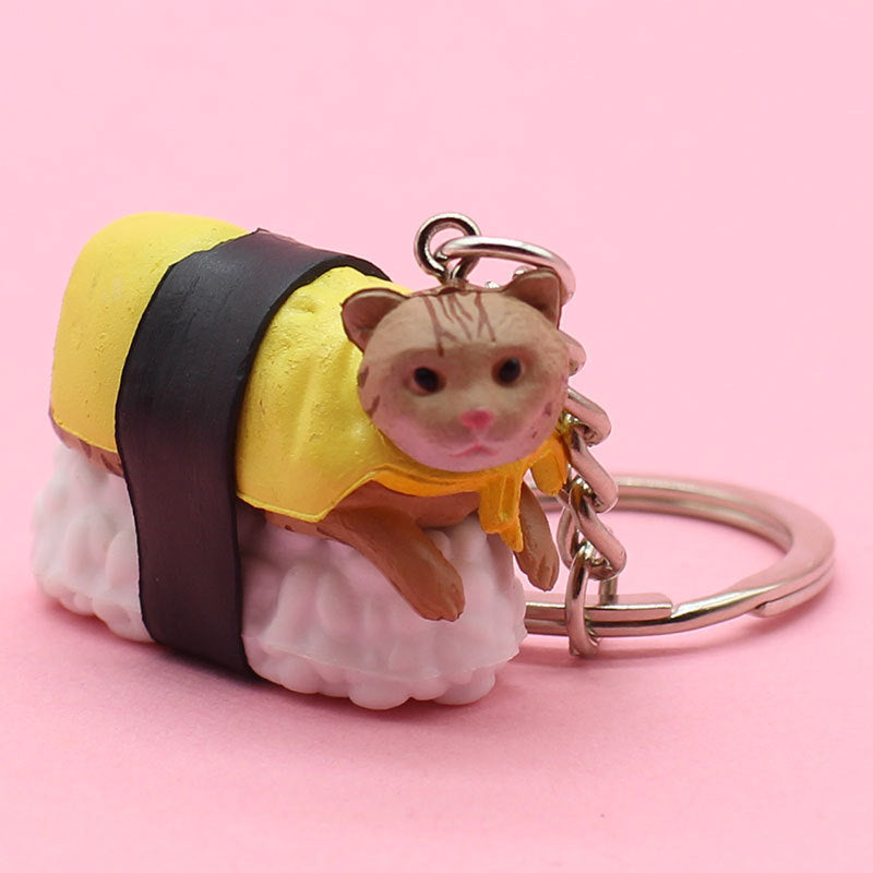 Cat Keychains Cute PVC Pendant Adorable Bag Charm Accessory Gift For Cat Lovers Unique Keyring Decoration Gift