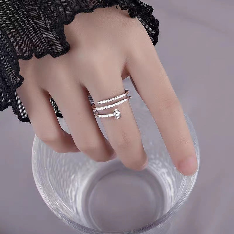 Copper Layered Ring For Women Gold Plated Gemstones Semi Precious Stones Fashion Jewelry For Everyday Wear Now