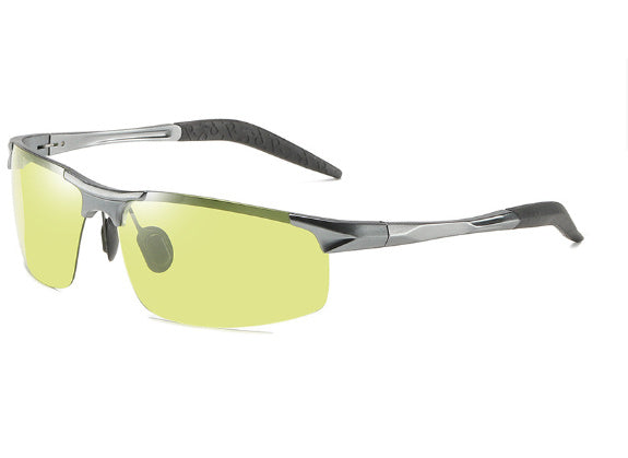 Polarized Sunglasses Aluminum Magnesium Frame For Driving Cycling Fishing Travel Outdoor Sports With UV Shield