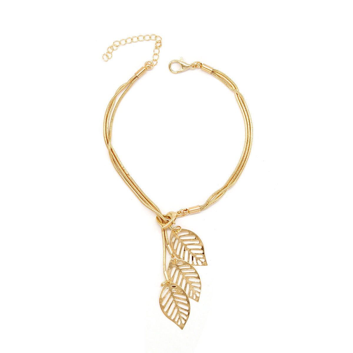 Womens Leaf Bracelet Hollow Alloy Wire Mesh Cuff Bangle Fashion Jewelry Delicate Design Gold Tone Everyday Use