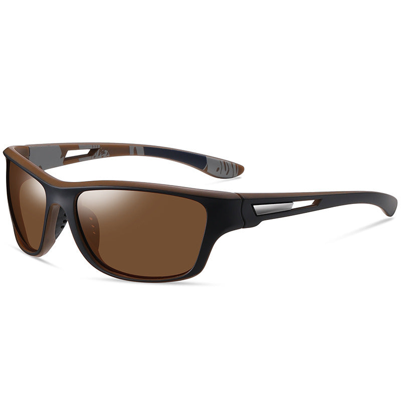 Mens Polarized Specs For Outdoor Sports And Cycling Windproof Lightweight Fashion Design PC Frame TAC Lens Eye
