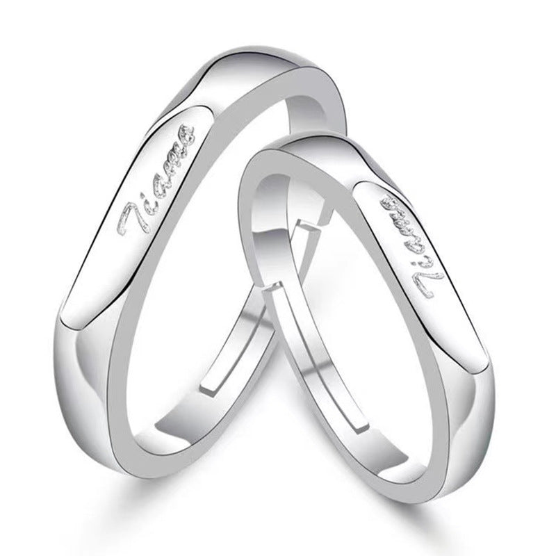 Copper Constellation Ring Diamond Design For Men And Women Korean Promise Loyalty Affection Double Row Gift Ready