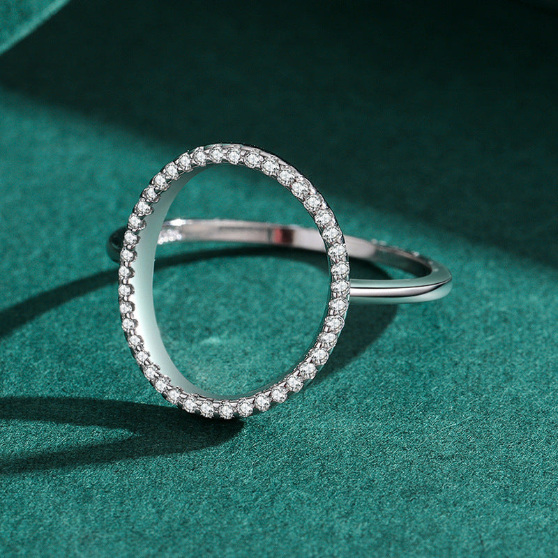 Sterling Silver Ring For Women Oval Gemstone With Gold Plated Thin Band Promise Anniversary Jewelry Gift Ready