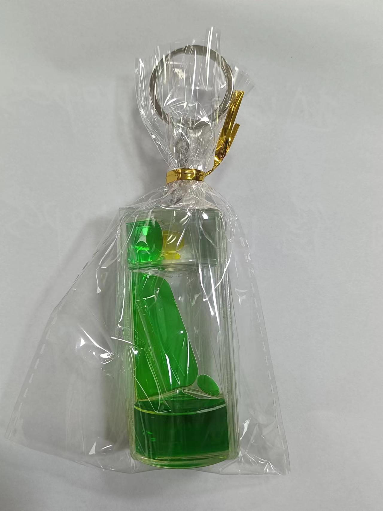 Acrylic Hourglass Keychain Colorful Liquid Motion For Stress Relief And Desk Decor Blue Pink Blue Green Colors