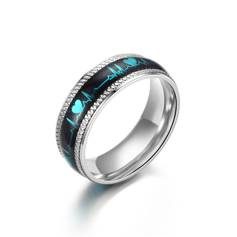 Stainless Steel Couple Ring 8mm Polished Men Women Wedding Band For Promise Anniversary Jewelry Durable Shine Wear