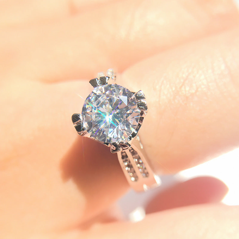 Womens Alloy Ring Dazzling Zircon Jewelry Fashion Trend For Daily Wear And Special Occasions For Everyday Glam